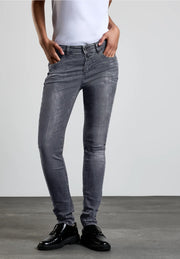 Street One - York grå jeans mediumhög midja