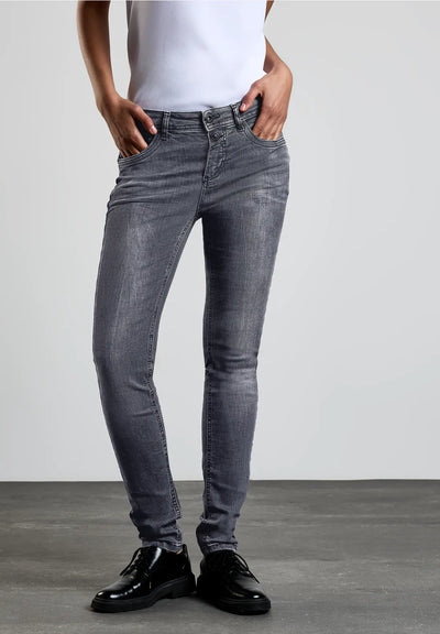 Street One - York grå jeans mediumhög midja