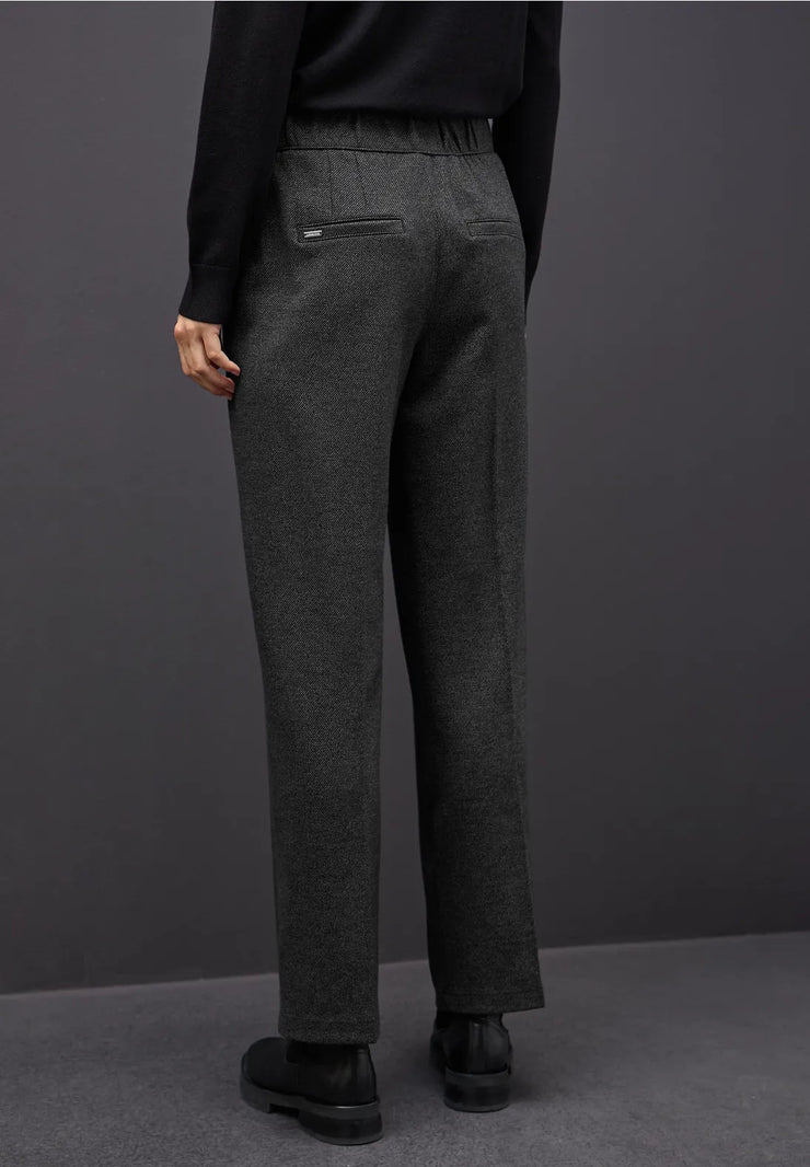 Street One - Svart byxa med raka ben