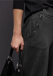 Street One - Svart byxa med raka ben