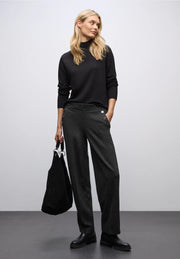 Street One - Svart byxa med raka ben