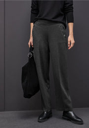 Street One - Svart byxa med raka ben