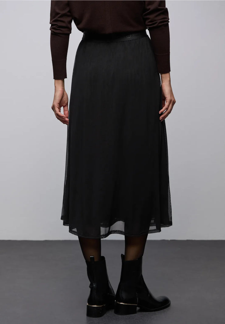 Street One - Svart meshkjol