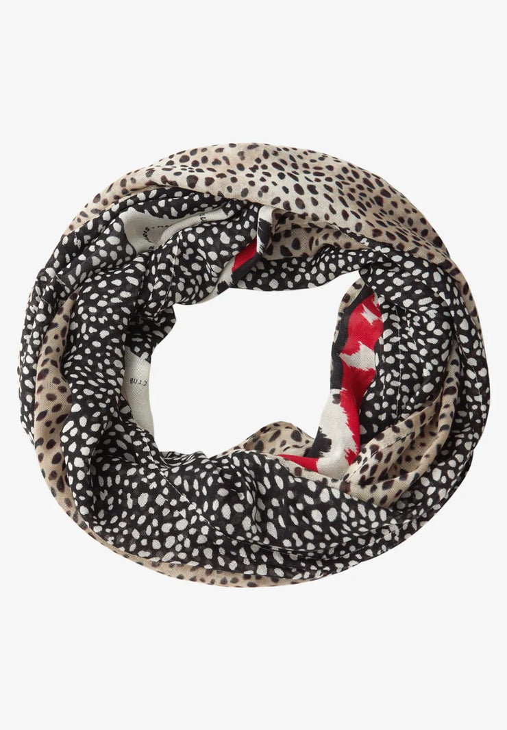 Street One - Svart mönstrad tubscarf Livaeco™