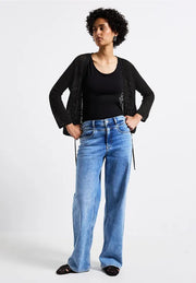 Street One - Svart stickad bolero