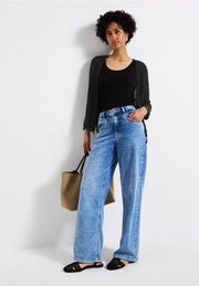 Street One - Svart stickad bolero