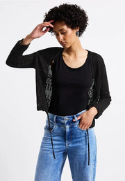 Street One - Svart stickad bolero