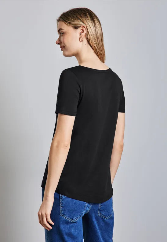 Street One - Svart T-shirt Gerda