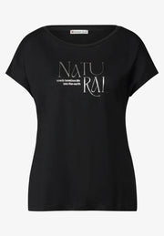 Street One - Svart T-shirt NATURAL