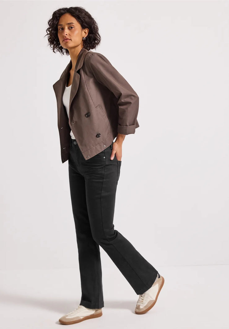 Street One - Svarta Bootcut jeans hög midja