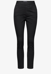 Street One - Svarta thermo jeggings hög midja