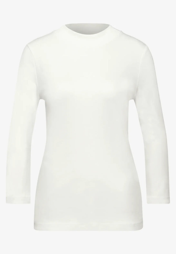 Street One - Vit basic turtleneck