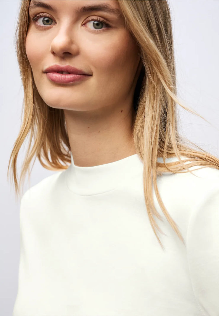 Street One - Vit basic turtleneck
