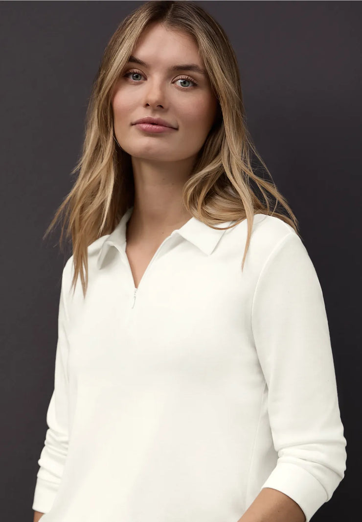 Street One - Vit topp med krage