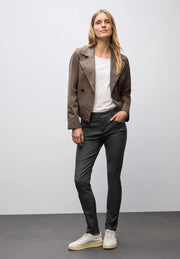 Street One - York svart coatad byxa