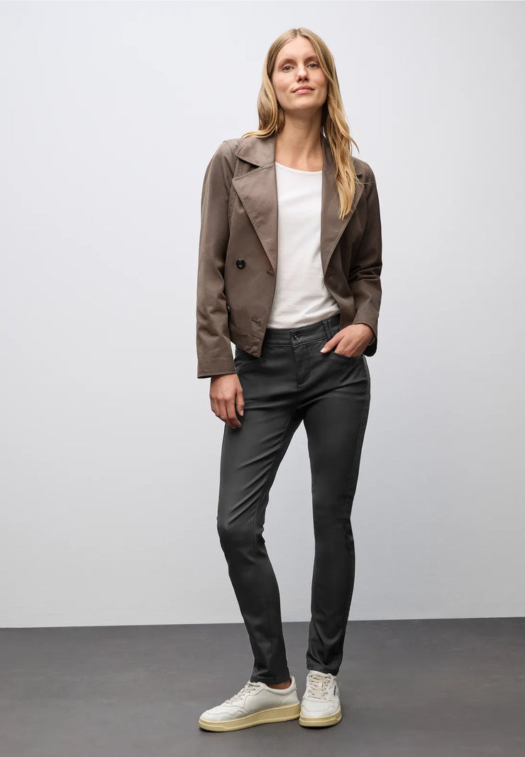 Street One - York svart coatad byxa