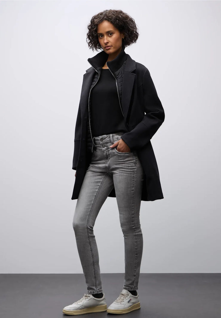 Street One - York grå jeans hög midja