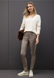 Street One - York brun coatad byxa