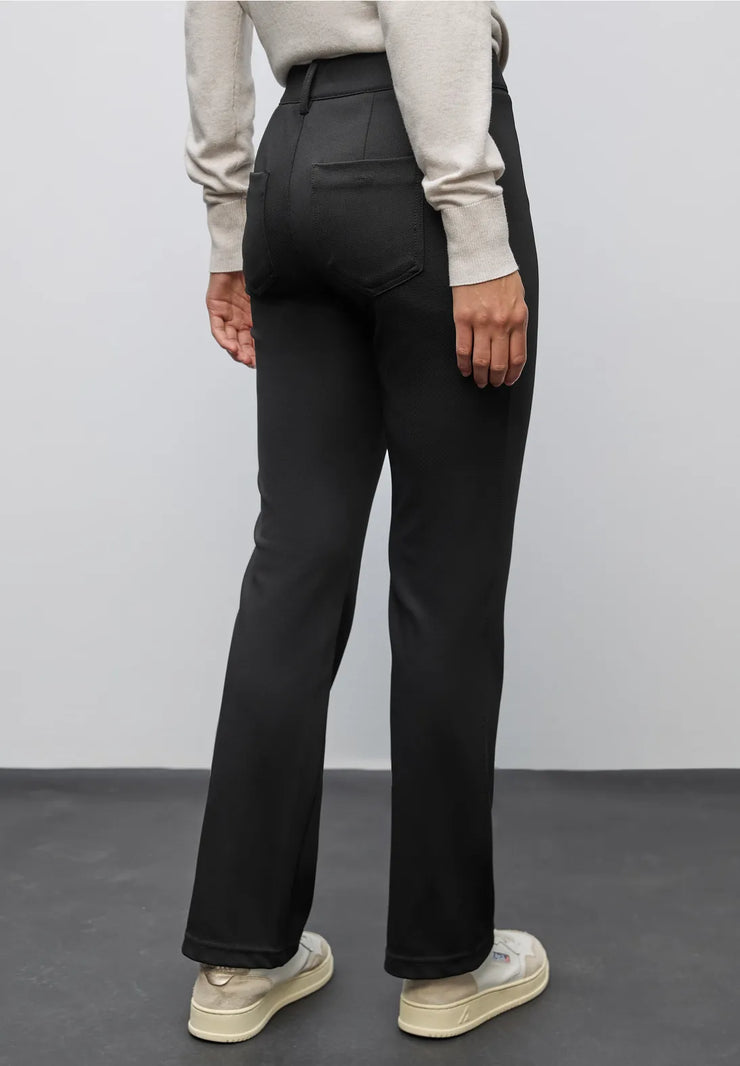 Street One - York svart byxa med bootcut