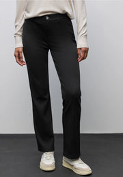 Street One - York svart byxa med bootcut