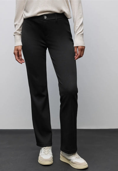 Street One - York svart byxa med bootcut