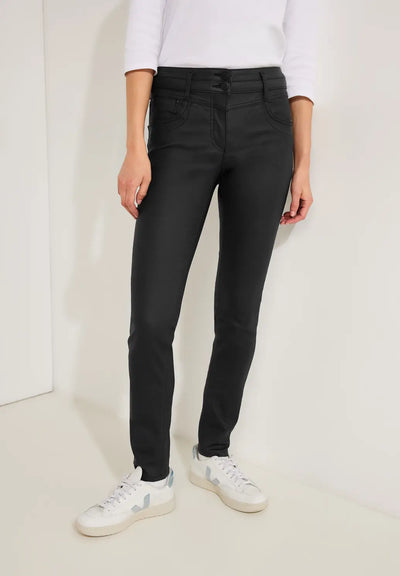 Cecil - Scarlett casual fit coated jeans