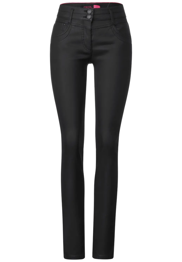Cecil - Scarlett casual fit coated jeans