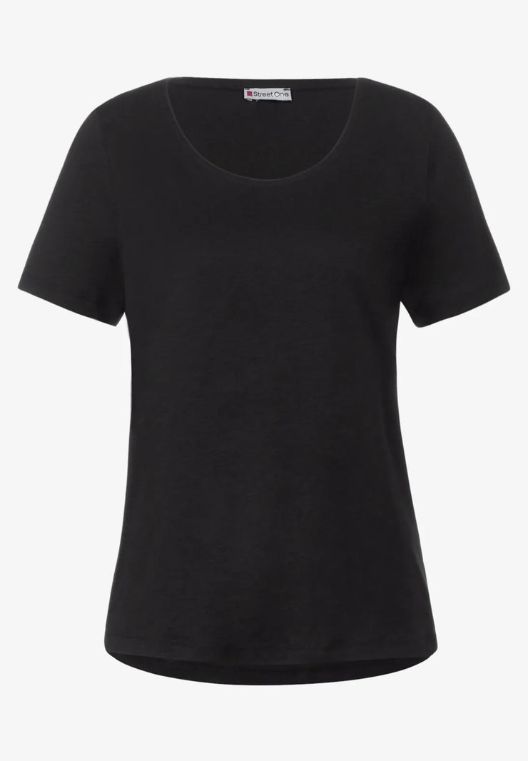 Street One - Svart T-shirt Gerda