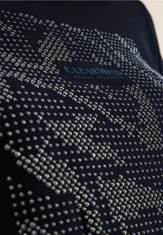 Cecil - Mörkblå topp med slipade stenar