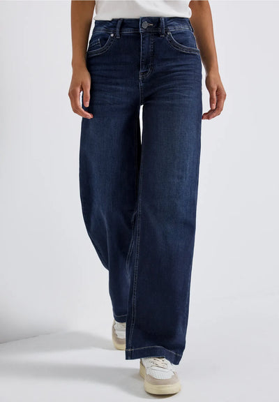 Street One - Vida jeans med hög midja