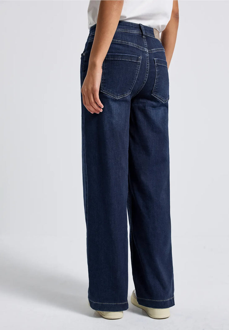 Street One - Vida jeans med hög midja