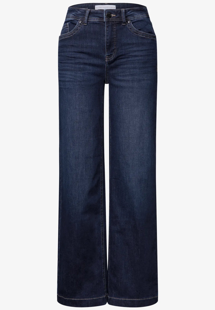 Street One - Vida jeans med hög midja