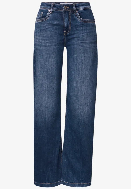 Street One - Vida jeans med hög midja