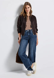 Street One - Vida jeans med hög midja