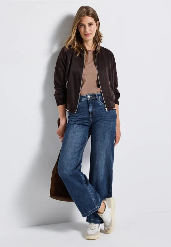 Street One - Vida jeans med hög midja