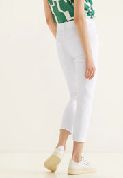 Street One - Vita jeans york hög midja