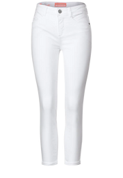Street One - Vita jeans york hög midja