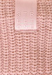Street One - Rosa stickat pannband