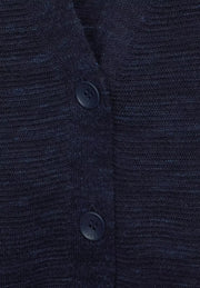 Cecil - Mörkblå kofta med knappar