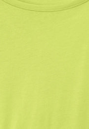Cecil - Gul t-shirt med rynkad axel