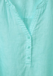 Cecil - Mintgrön blus i linne