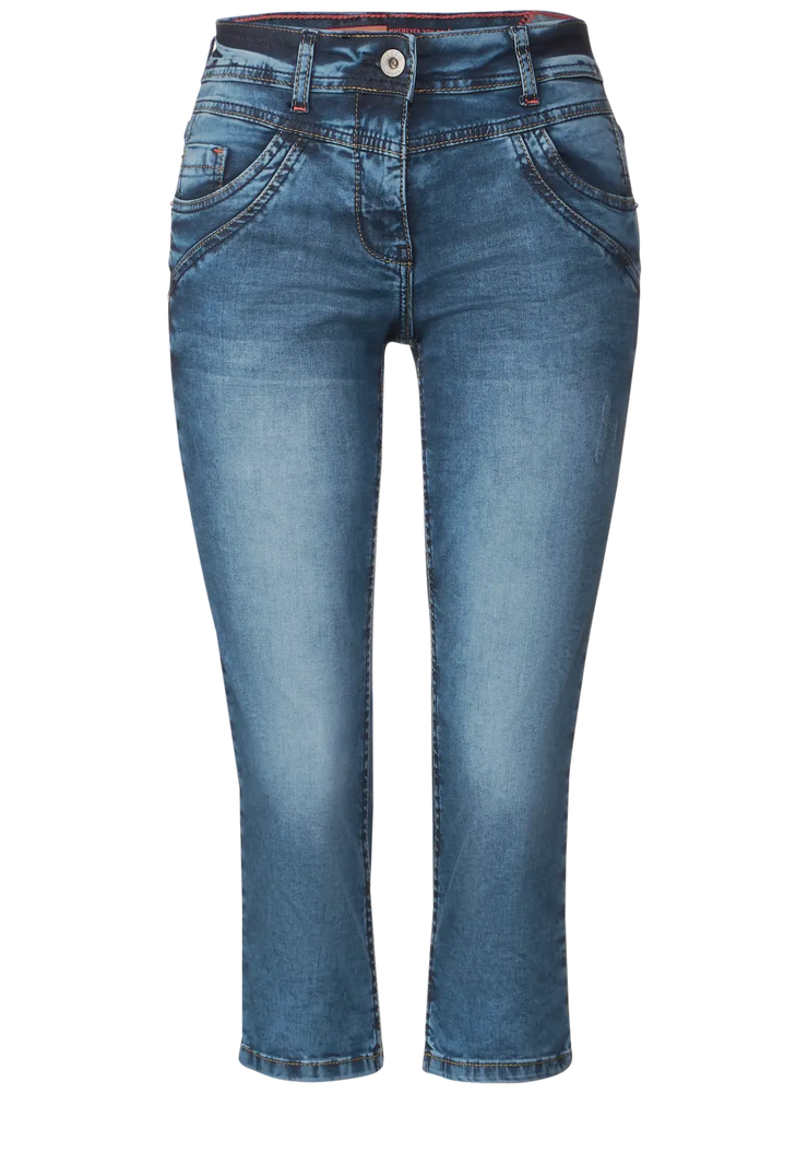 Cecil - Scarlett blå 3/4 jeans