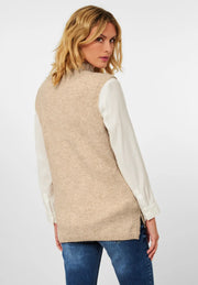 Cecil - Beige väst i bouclé