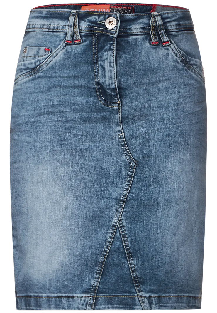 Cecil - Blå jeanskjol