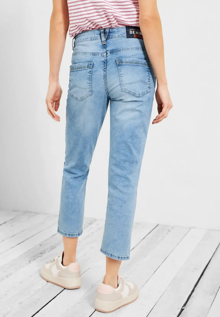 Cecil - Scarlett ljusblå korta 7/8 jeans