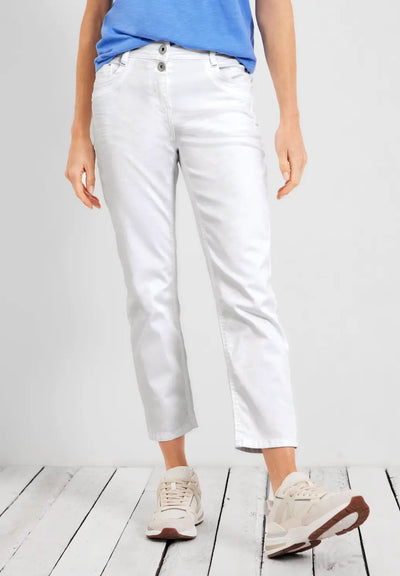 Cecil - Scarlett vita korta 7/8 jeans