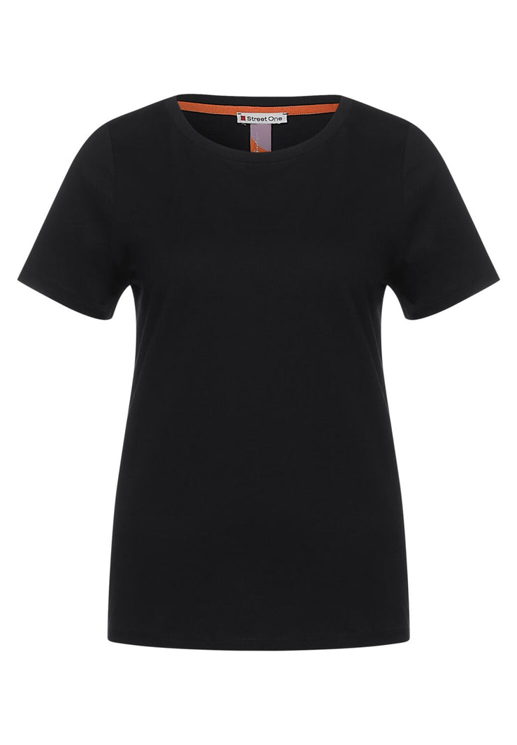 Street One - Svart T-shirt 100% bomull