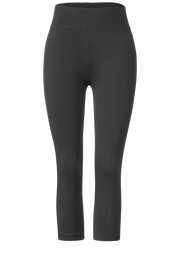 Cecil - Gröna leggings med hög midja