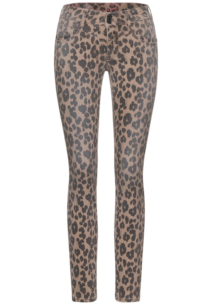 Street One - York leopardmönstrade jeans