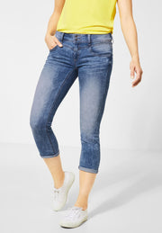 Street One - Ljusa korta jeans Jane